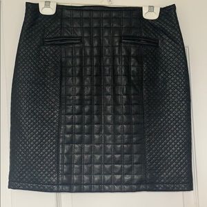 Faux leather skirt
